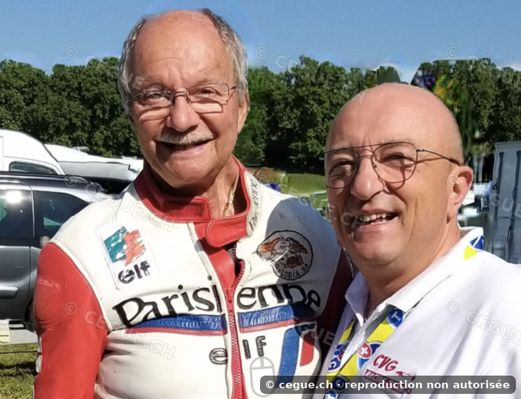Cédric Gueniat avec Jacques Cornu